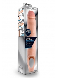 Телесная насадка на пенис 11.5 Inch Cock Sheath Penis Extender - 29,2 см. - Blush Novelties - в Якутске купить с доставкой