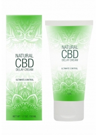 Крем-пролонгатор Natural CBD Delay Cream - 50 мл. - Shots Media BV - купить с доставкой в Якутске