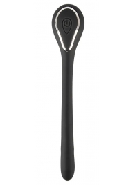 Черный гибкий уретральный стимулятор с вибрацией Vibrating Bendable Dilator - 13,5 см. - Orion - купить с доставкой в Якутске