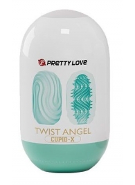 Бирюзовый мастурбатор-яйцо Twist Angel - Baile - в Якутске купить с доставкой