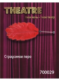 Красное страусовое пёрышко - ToyFa - купить с доставкой в Якутске