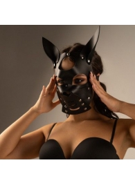 Черная маска  Собака  с ушками - Crazy Handmade - купить с доставкой в Якутске