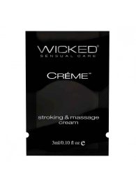 Крем для массажа и мастурбации Wicked Stroking and Massage Creme - 3 мл. - Wicked - купить с доставкой в Якутске