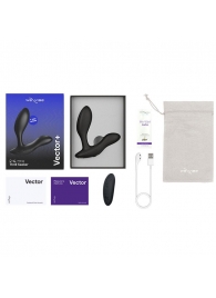 Черный анальный вибратор We-Vibe Vector+ - We-vibe - в Якутске купить с доставкой