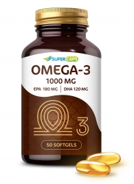 Пищевая добавка SuperCaps OMEGA-3 - 50 капсул (1000 мг) - SuperCaps - купить с доставкой в Якутске