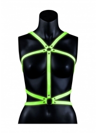 Портупея Body Harness с неоновым эффектом - размер L-XL - Shots Media BV - купить с доставкой в Якутске