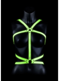 Портупея Body Harness с неоновым эффектом - размер L-XL - Shots Media BV - купить с доставкой в Якутске