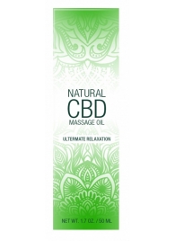 Массажное масло Natural CBD Massage Oil - 50 мл. - Shots Media BV - купить с доставкой в Якутске