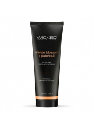 Массажный легкий крем WICKED Orange Blossom plus Patchouli - 120 мл. - Wicked - купить с доставкой в Якутске