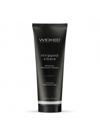 Массажный легкий крем WICKED Stripped plus Bare - 120 мл. - Wicked - купить с доставкой в Якутске