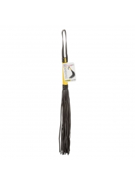 Черная плеть с желтой рукоятью Boundless Flogger - 69,25 см. - California Exotic Novelties - купить с доставкой в Якутске