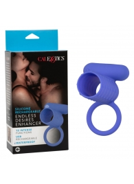 Синее эрекционное виброкольцо Silicone Rechargeable Endless Desires Enhancer - California Exotic Novelties - в Якутске купить с доставкой