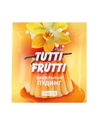 Пробник гель-смазки Tutti-frutti со вкусом ванильного пудинга - 4 гр. - Биоритм - купить с доставкой в Якутске