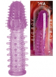 Фиолетовая насадка, удлиняющая половой член - 13,5 см. - Toyfa Basic - в Якутске купить с доставкой