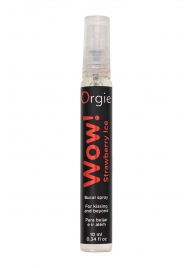 Оральный спрей ORGIE Wow! Strawberry Ice Blowjob Spray с охлаждающим и возбуждающим эффектом - 10 мл. - ORGIE - купить с доставкой в Якутске