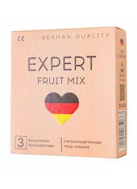 Ароматизированные презервативы EXPERT Fruit Mix - 3 шт. - Expert - купить с доставкой в Якутске