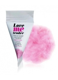 Съедобное согревающее массажное масло Love Me Tender Cotton Candy с ароматом сладкой ваты - 10 мл. - Love to Love - купить с доставкой в Якутске