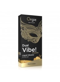 Съедобный гель Dual Vibe Pina Colada с эффектом вибрации и вкусом коктейля пина колада - 15 мл. - ORGIE - купить с доставкой в Якутске