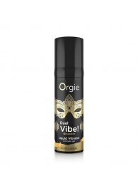 Съедобный гель Dual Vibe Pina Colada с эффектом вибрации и вкусом коктейля пина колада - 15 мл. - ORGIE - купить с доставкой в Якутске