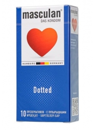 Презервативы с пупырышками Masculan Dotted - 10 шт. - Masculan - купить с доставкой в Якутске