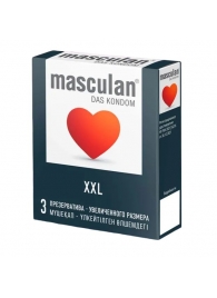 Презервативы увеличенного размера Masculan XXL - 3 шт. - Masculan - купить с доставкой в Якутске