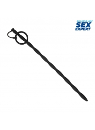Черный стимулятор уретры Sex Expert - Sex Expert - купить с доставкой в Якутске