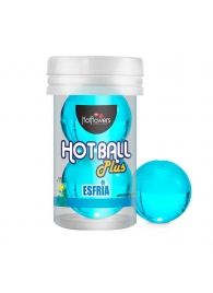 Лубрикант на масляной основе Hot Ball Plus с охлаждающим эффектом (2 шарика по 3 гр.) - HotFlowers - купить с доставкой в Якутске