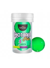 Лубрикант на силиконовой основе Hot Ball Plus с покалывающим эффектом (2 шарика по 3 гр.) - HotFlowers - купить с доставкой в Якутске