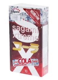 Ароматизированные презервативы Sagami Xtreme COLA - 10 шт. - Sagami - купить с доставкой в Якутске