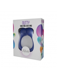 Синее эрекционное виброкольцо Nutty - Adrien Lastic - в Якутске купить с доставкой