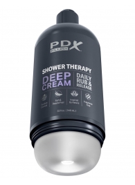 Мастурбатор в бутылке Shower Therapy Deep Cream - Pipedream - в Якутске купить с доставкой