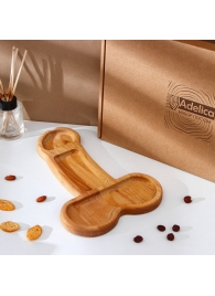 Деревянное блюдо для подачи в форме члена (32,5 х 20 х 1,7 см) - Сима-Ленд - купить с доставкой в Якутске