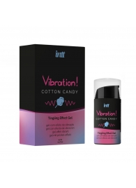 Жидкий вибратор Vibration Cotton Candy с ароматом сахарной ваты - 15 мл. - INTT - купить с доставкой в Якутске