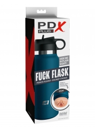 Мастурбатор-вагина в синей колбе F*ck Flask - Pipedream - в Якутске купить с доставкой