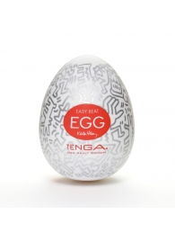 Мастурбатор-яйцо Keith Haring EGG PARTY - Tenga - в Якутске купить с доставкой