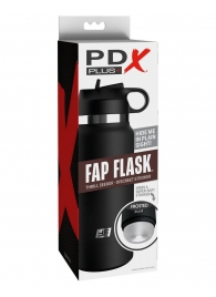 Черный мастурбатор в виде бутылки Fap Flask - Pipedream - в Якутске купить с доставкой