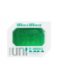 Зеленый мастурбатор-стимулятор Tenga Uni Emerald - Tenga - в Якутске купить с доставкой