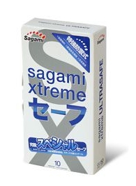 Презервативы Sagami Xtreme Ultrasafe с двойным количеством смазки - 10 шт. - Sagami - купить с доставкой в Якутске