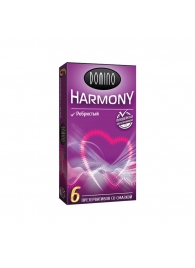 Презервативы с рёбрышками Domino Harmony - 6 шт. - Domino - купить с доставкой в Якутске