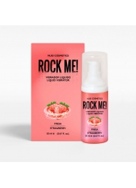 Жидкий вибратор Nuei Rock Me! с ароматом клубники - 20 мл. - Nuei cosmetics - купить с доставкой в Якутске