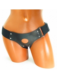 Трусики для страпона коричневого цвета - БДСМ Арсенал - купить с доставкой в Якутске