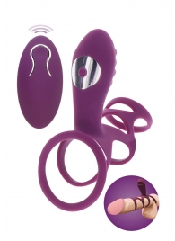 Фиолетовая эрекционная вибронасадка Halo Halo C-Ring Sleeve - Toy Joy - в Якутске купить с доставкой