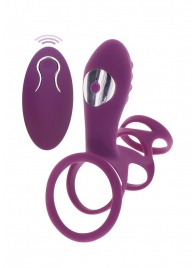 Фиолетовая эрекционная вибронасадка Halo Halo C-Ring Sleeve - Toy Joy - в Якутске купить с доставкой