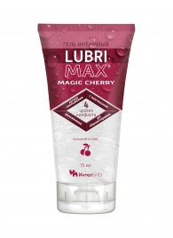 Интимный гель-смазка на водной основе Lubrimax Magic Cherry - 75 мл. - ИнтелБИО - купить с доставкой в Якутске