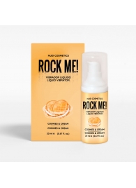 Жидкий вибратор Nuei Rock Me! с ароматом печенья и сливок - 20 мл. - Nuei cosmetics - купить с доставкой в Якутске