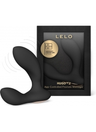 Черный вибростимулятор простаты Hugo 2 - Lelo - в Якутске купить с доставкой