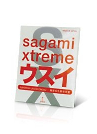 Ультратонкий презерватив Sagami Xtreme SUPERTHIN - 1 шт. - Sagami - купить с доставкой в Якутске