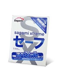 Презерватив Sagami Xtreme Ultrasafe с двойным количеством смазки - 1 шт. - Sagami - купить с доставкой в Якутске