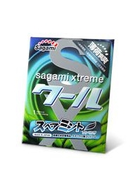 Презерватив Sagami Xtreme Mint с ароматом мяты - 1 шт. - Sagami - купить с доставкой в Якутске