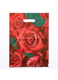 Пакет с цветочным принтом и вырубной ручкой (30х40 см) - Сима-Ленд - купить с доставкой в Якутске